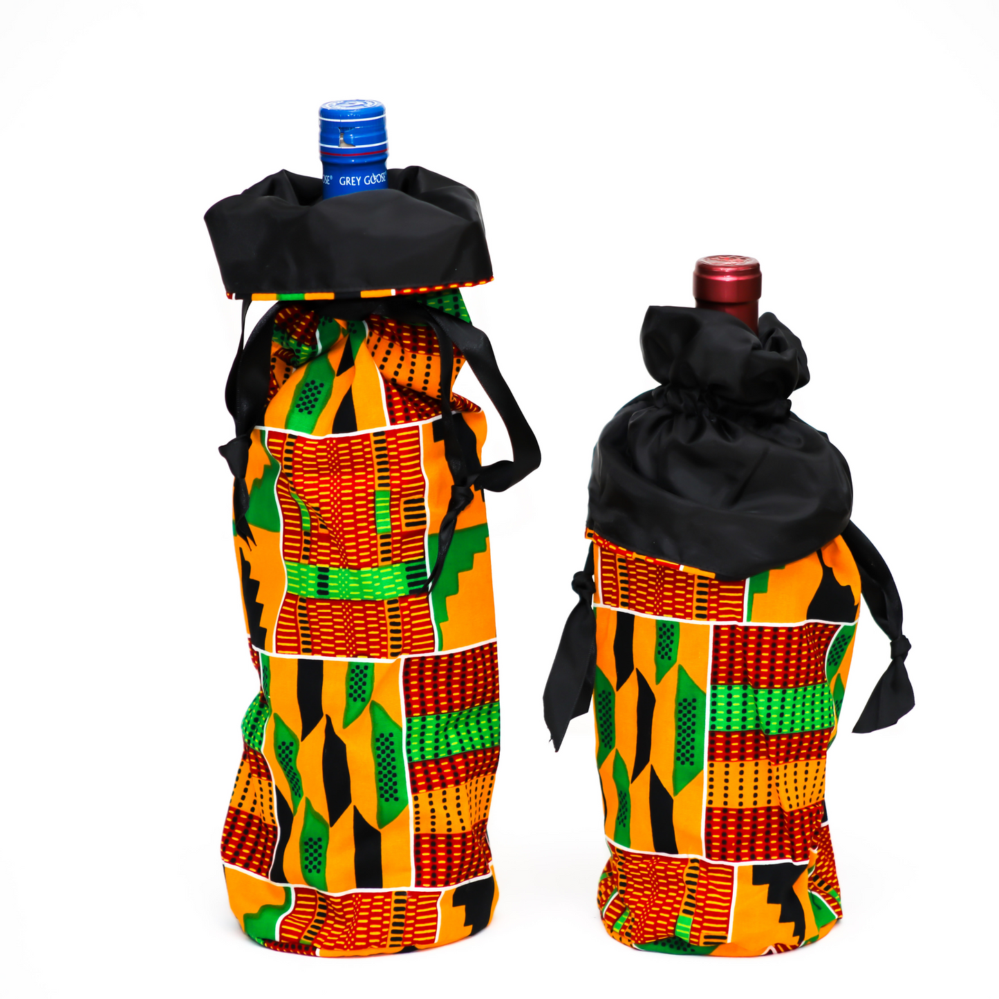Unity Wrap – Kente Wine Bag (Large or Small)